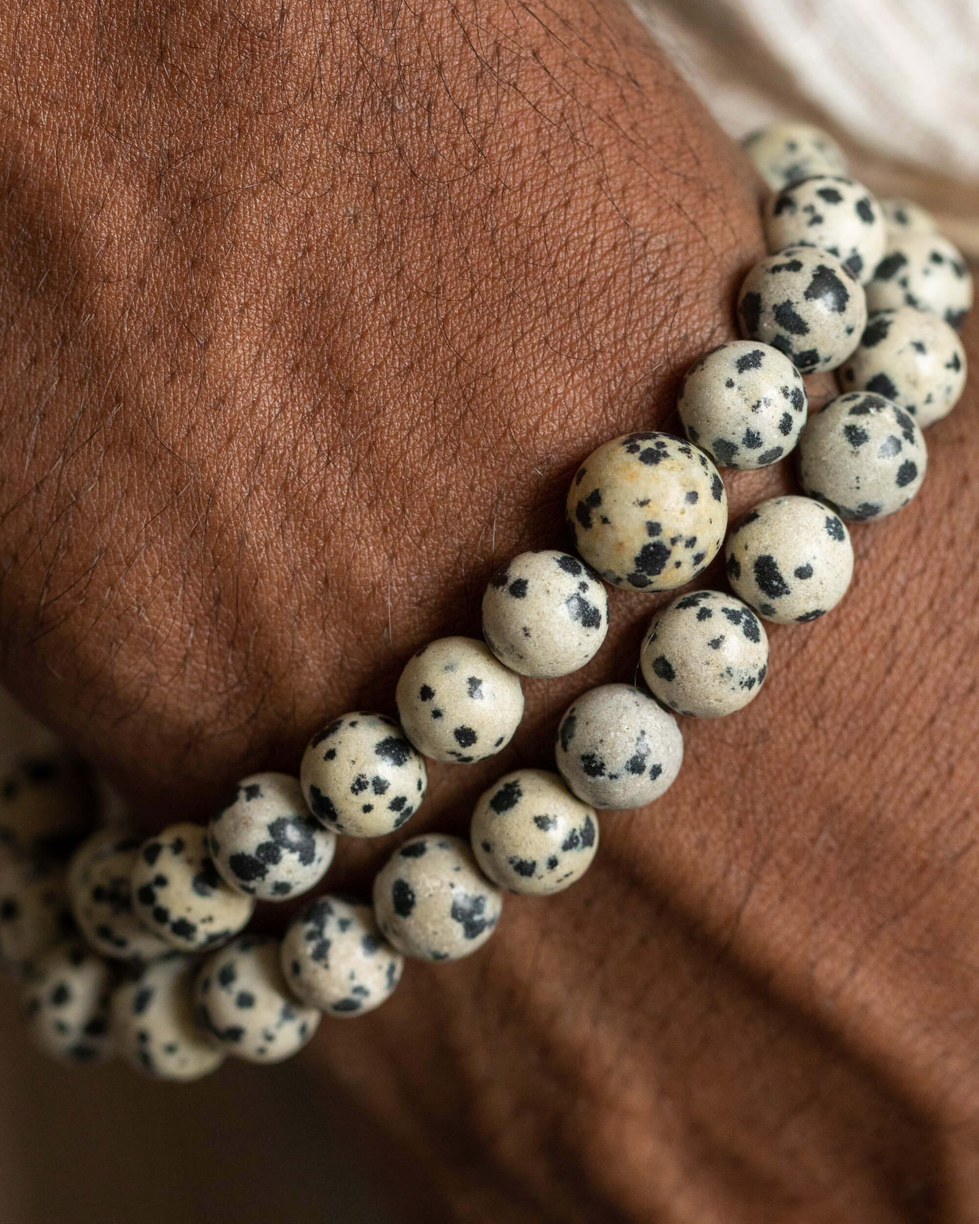 Codificador de Mano Jaspe Dálmata 34 cm - Juego y Dualidad (Agesta)