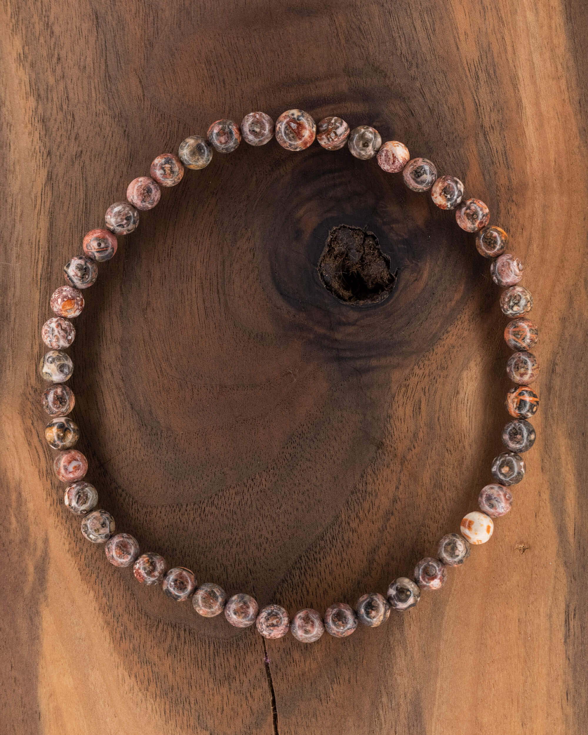 Codificador de Mano Jaspe Piel de Leopardo 34 cm - Instinto y Presencia (Agesta)