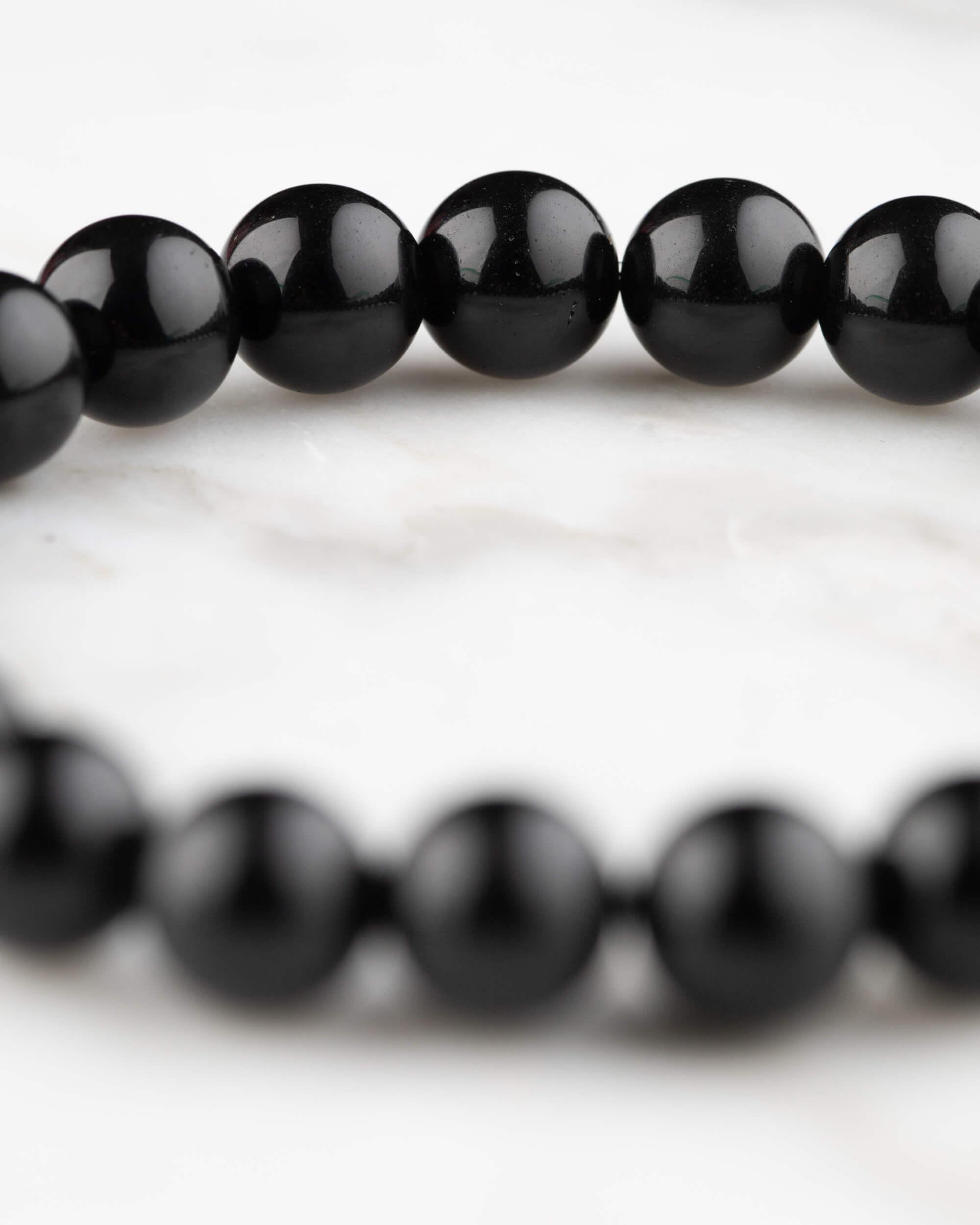 Pulsera de Obsidiana Negra 🖤🛡️💡 (8 mm) Protección e Iluminación