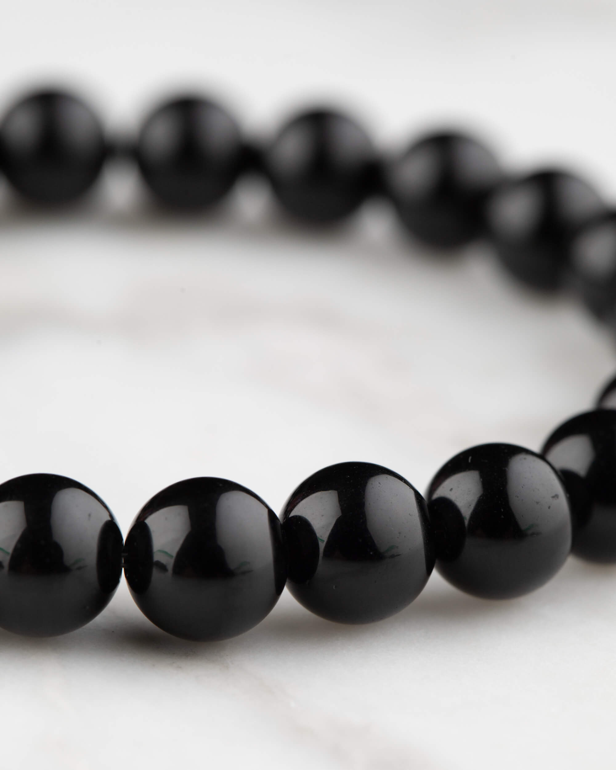 Pulsera de Obsidiana Negra 🖤🛡️💡 (8 mm) Protección e Iluminación