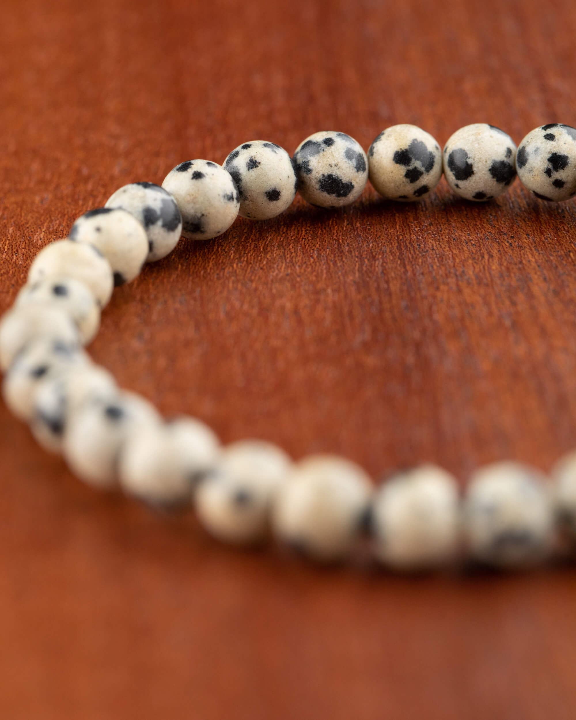 Pulsera de Jaspe Dálmata 🐾🎈😄 (6 mm) Alegría, Conexión Con El Niño Interior y Protección