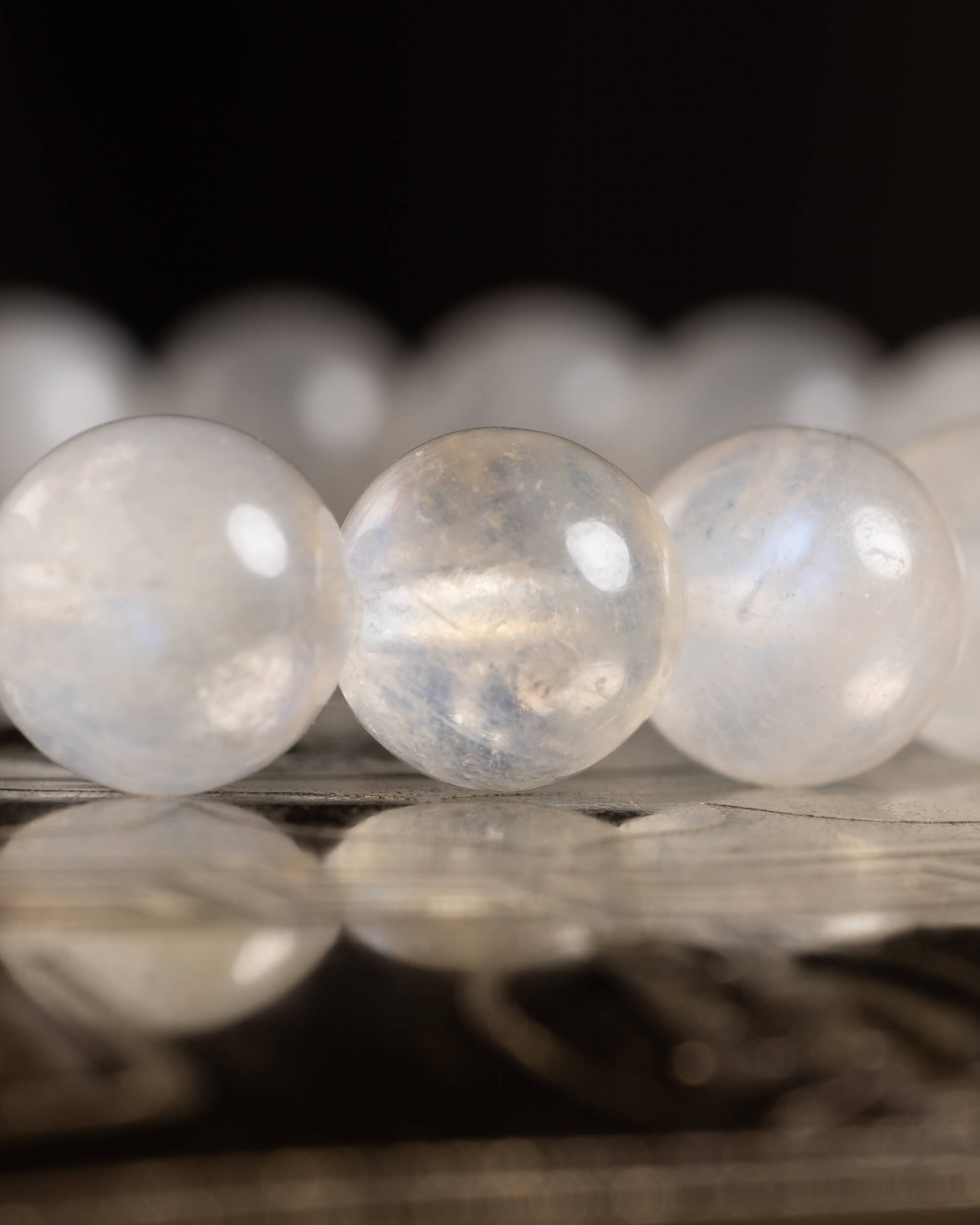 Pulsera de Piedra Luna 🌙♀️🧘‍♂️ (8 mm) Introspección, Poder Femenino y Misterio