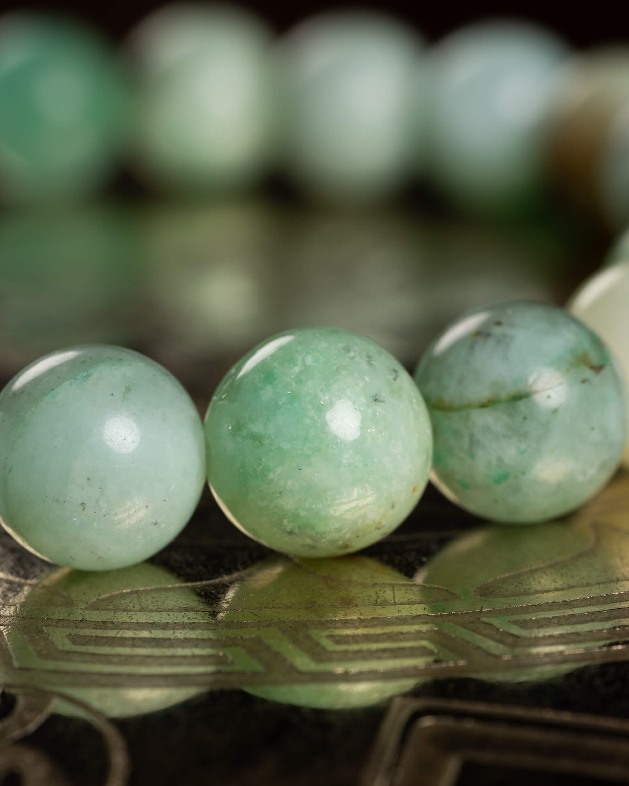 Pulsera de Crisoprasa 🍏🌎💚 (8 mm) Compasión y Conexión con la Naturaleza