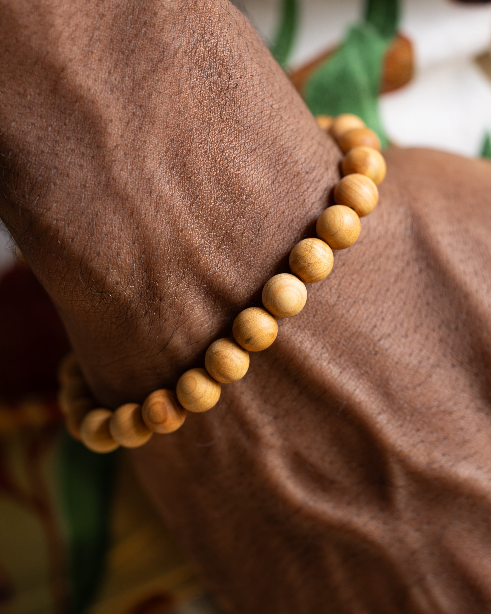 Pulsera Madera de Sándalo 🌳🧘‍♀️🪵 (8 mm) Calma, Claridad y Conexión