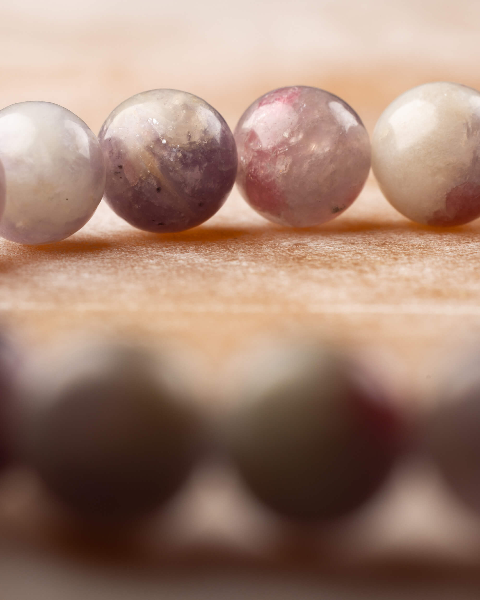 Pulsera de Turmalina Rosa 💖🌸🤗 (8 mm) Amor, Compasión y Perdón