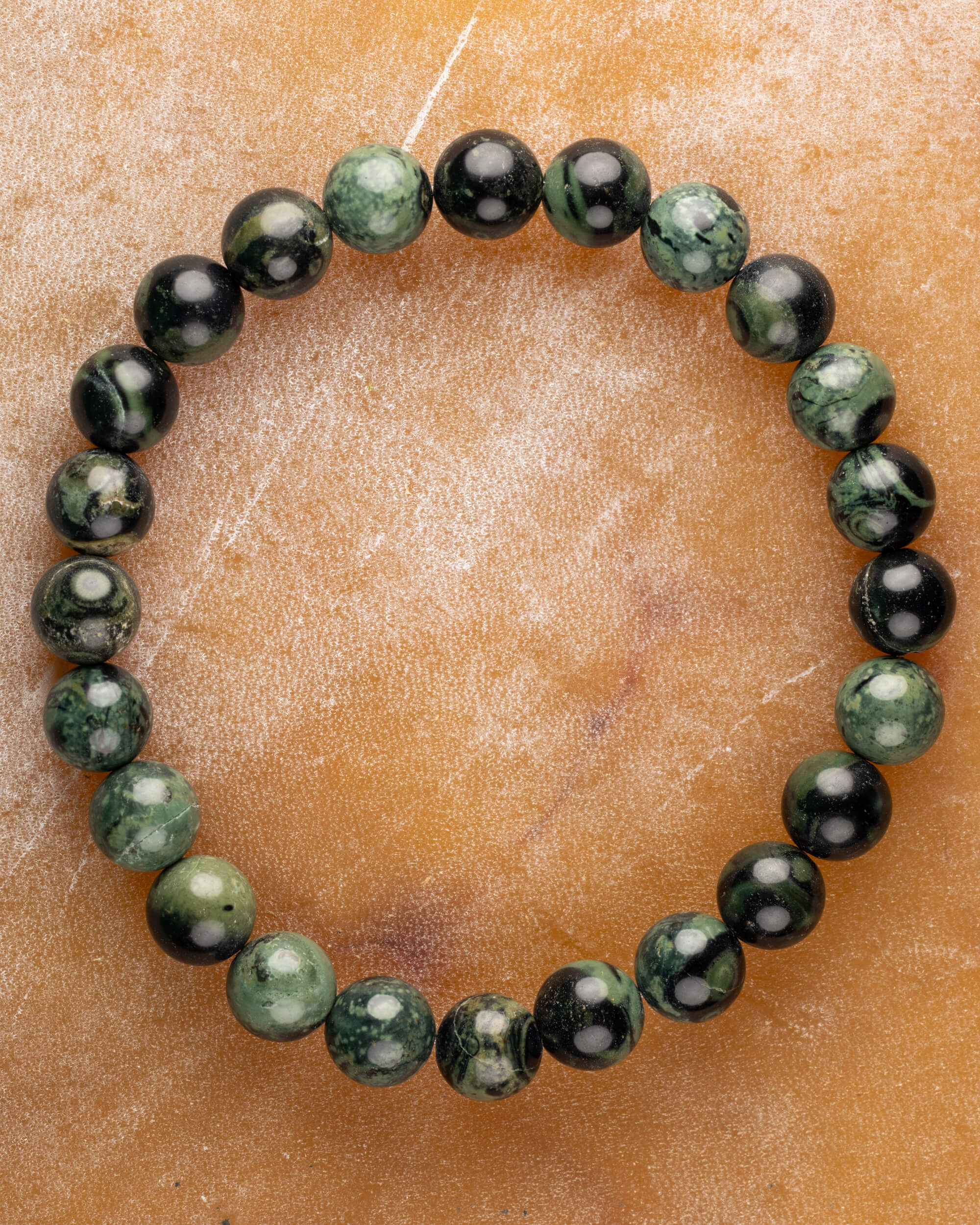 Pulsera de Jaspe Kambaba 🐊 🧘🏔️ (8 mm) Paz, Estabilidad y Serenidad