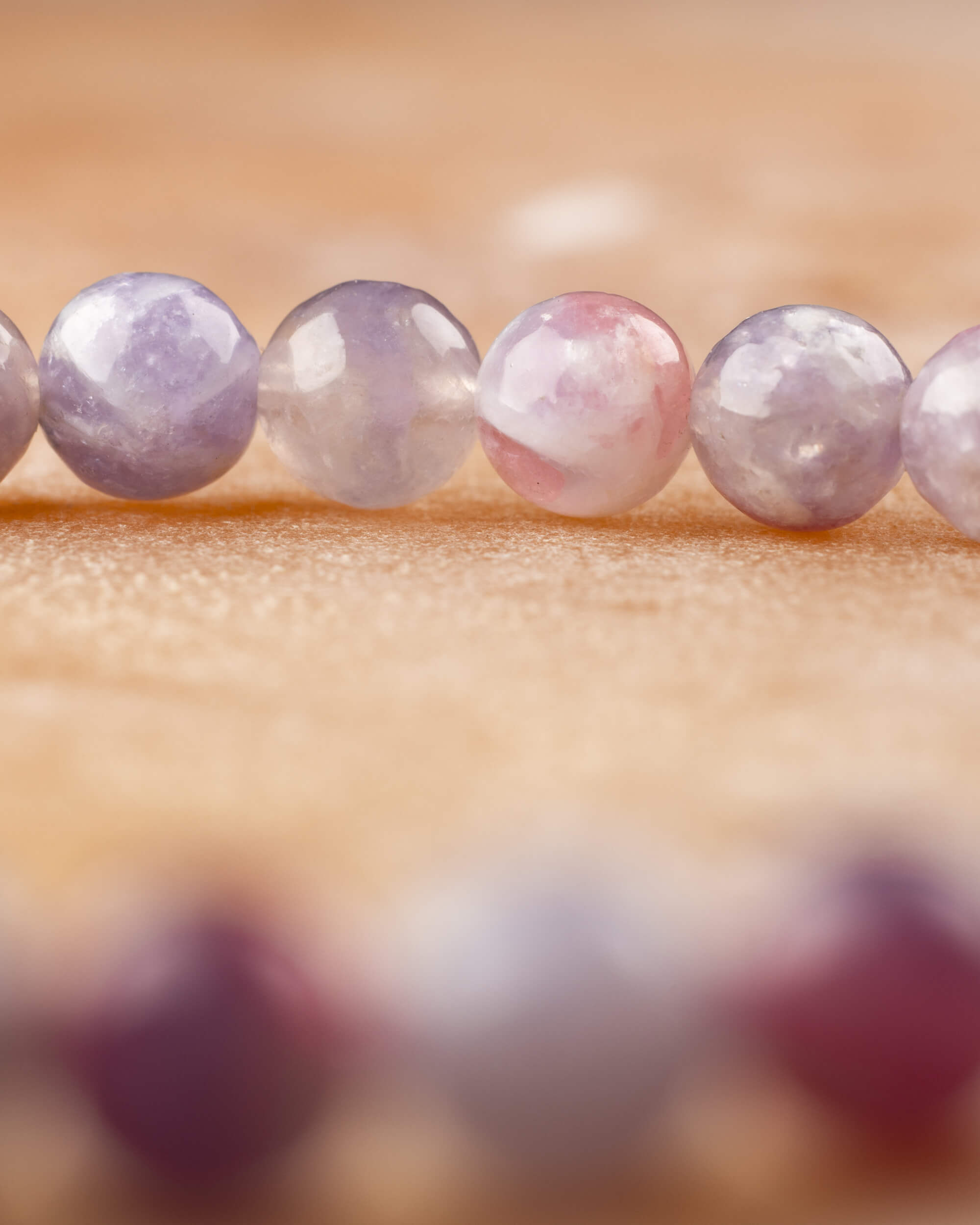 Pulsera de Turmalina Rosa 💖🌸🤗 (6 mm) Amor, Compasión y Perdón