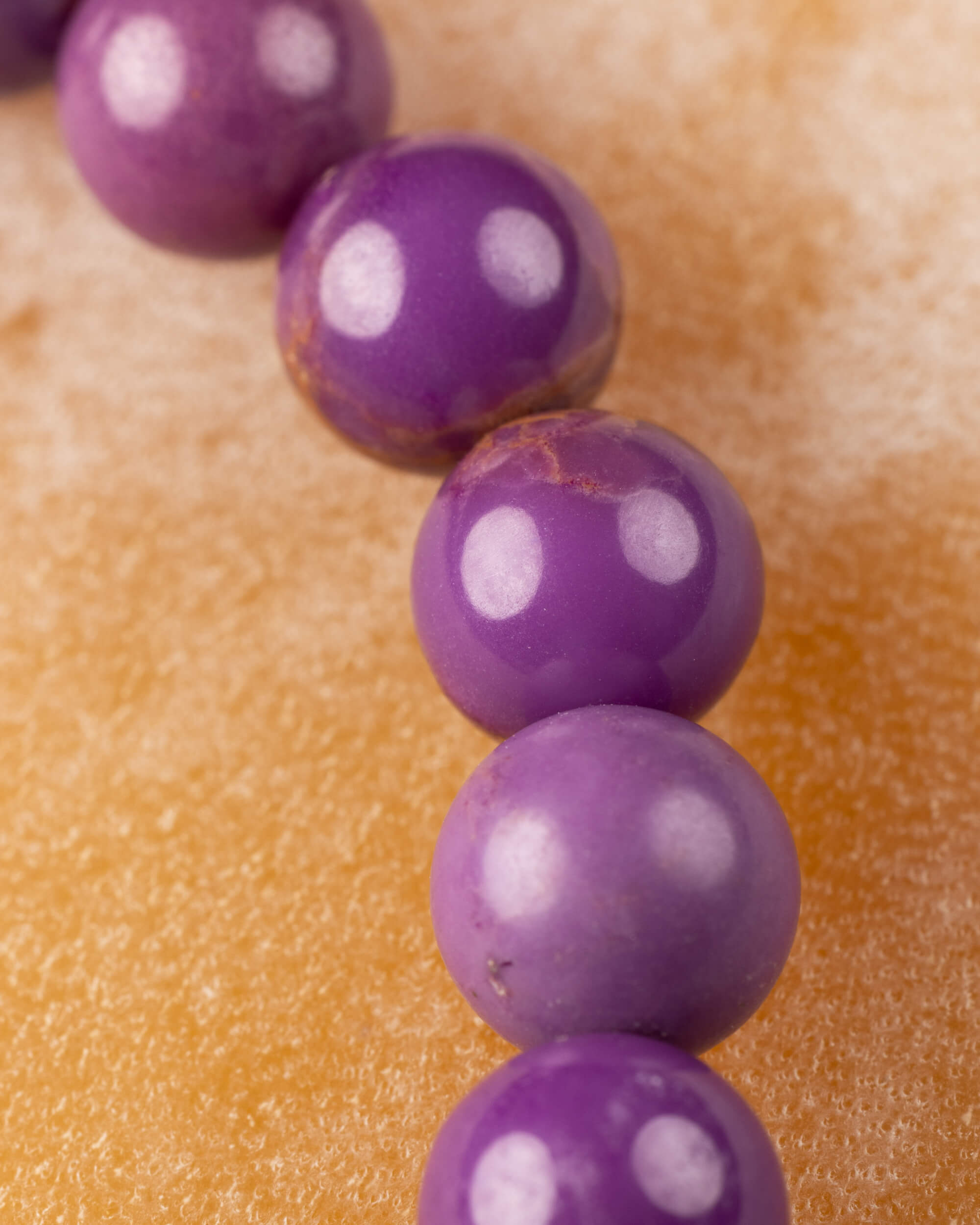 Pulsera Fosfosiderita 💜 👁️ ✨ (7 mm) Calma, Claridad e Intuición