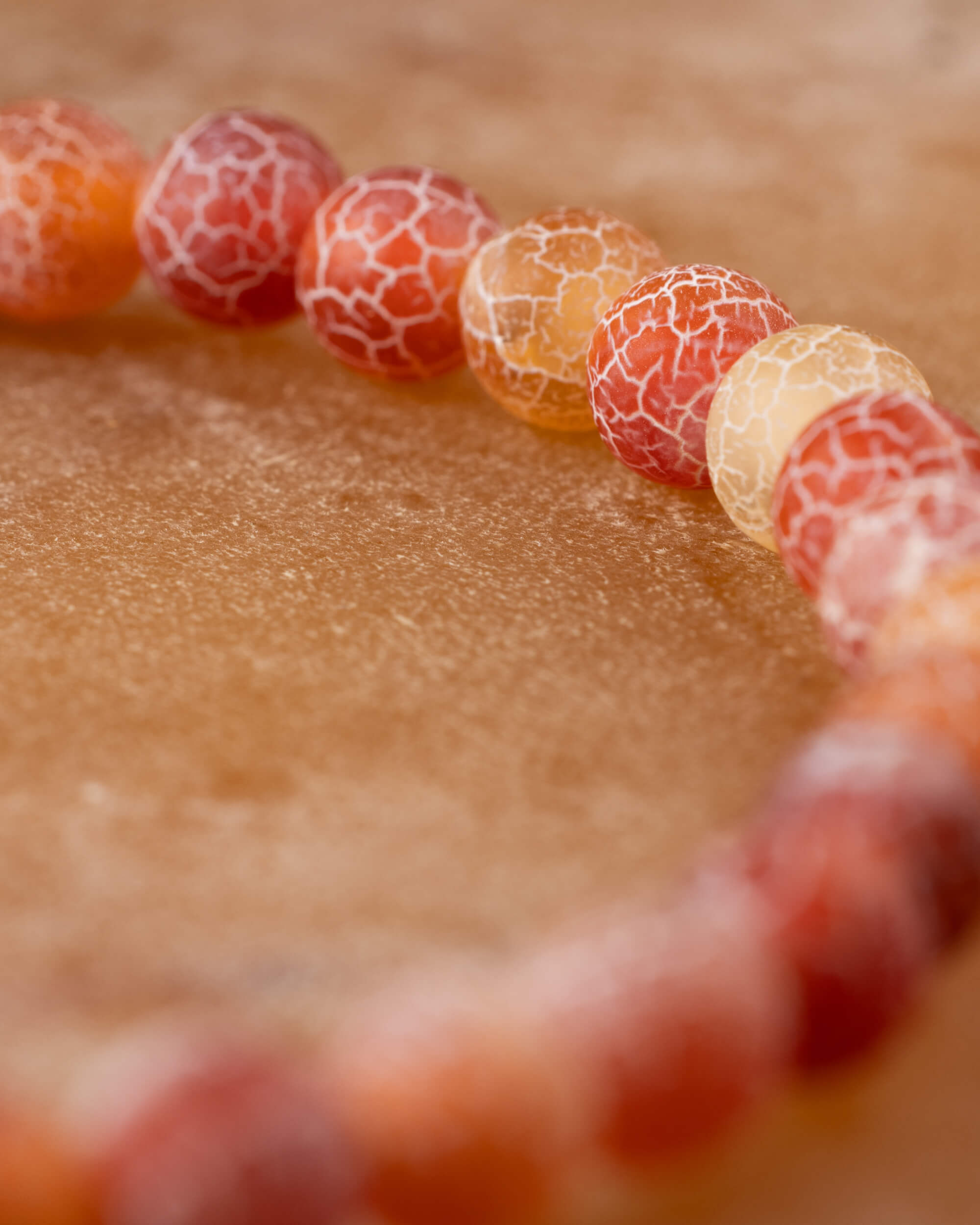 Pulsera de Cornalina Mate 🍊 🔥 ✨ (6 mm) Vitalidad, Creatividad y Confianza