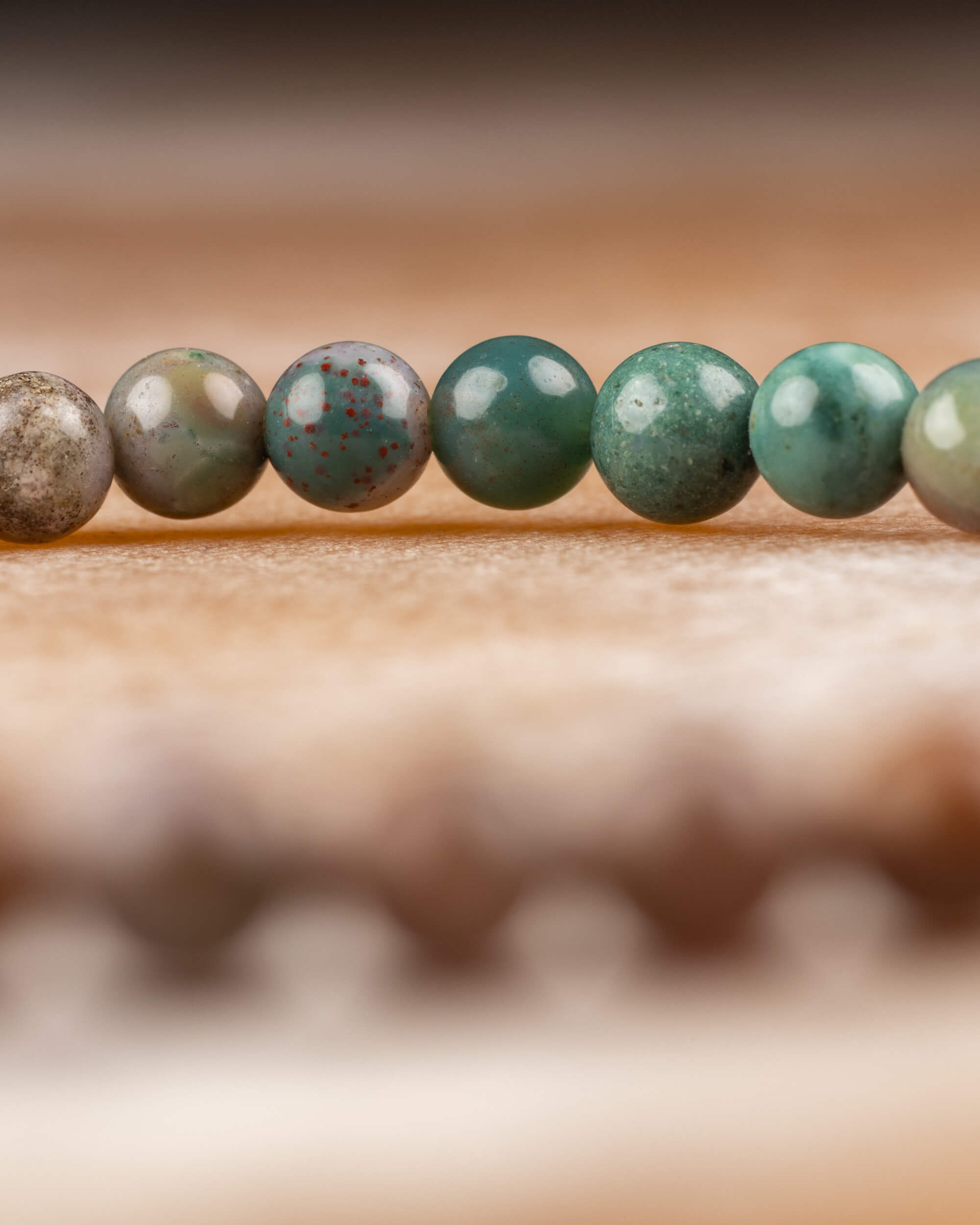 Pulsera de Jaspe Oceánico 🌊😊💖 (4 mm) Alegría, Armonía y Fluidez