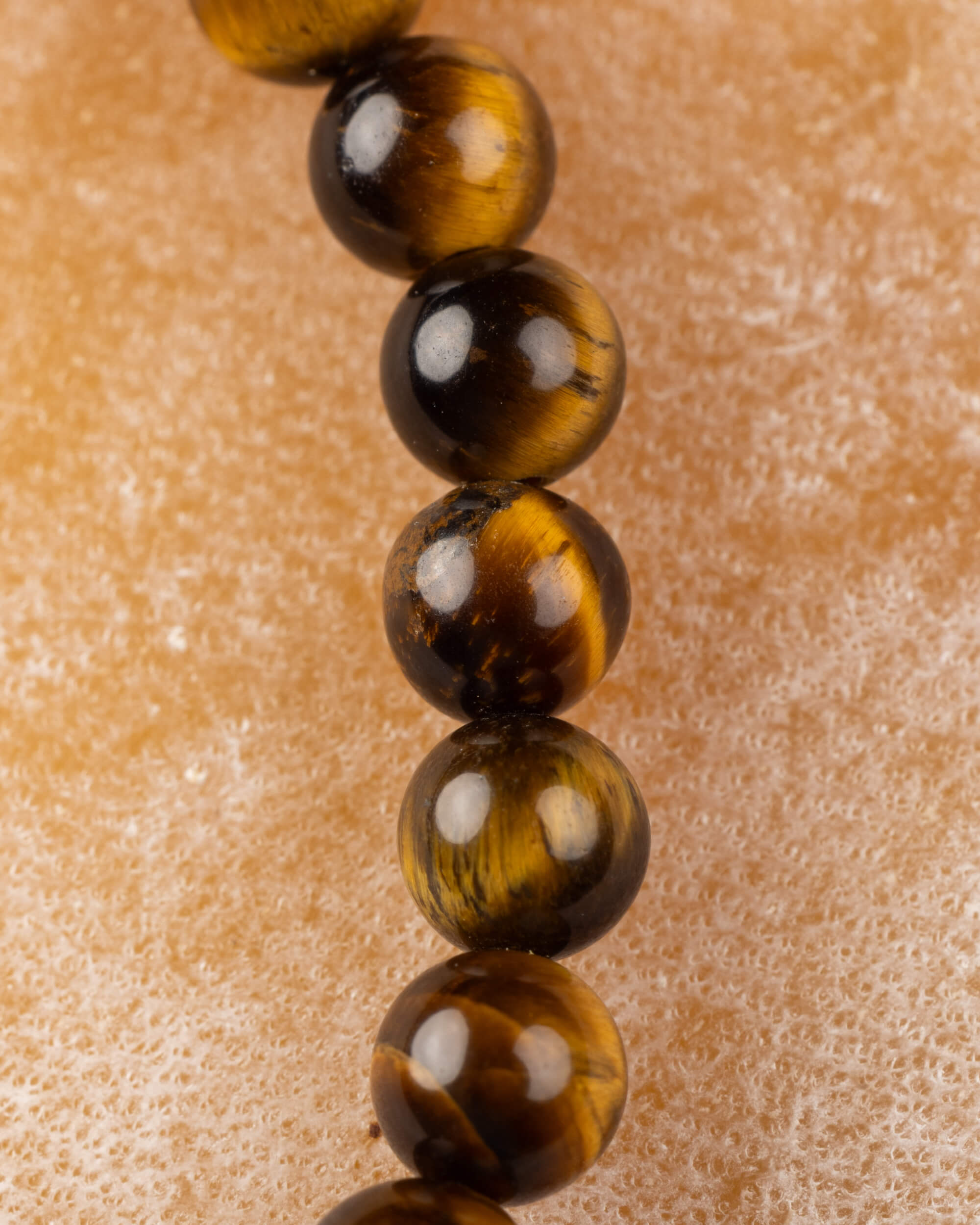 Pulsera de Ojo de Tigre 🐯👁️☯️ (4 mm) Protección, Claridad y Confianza