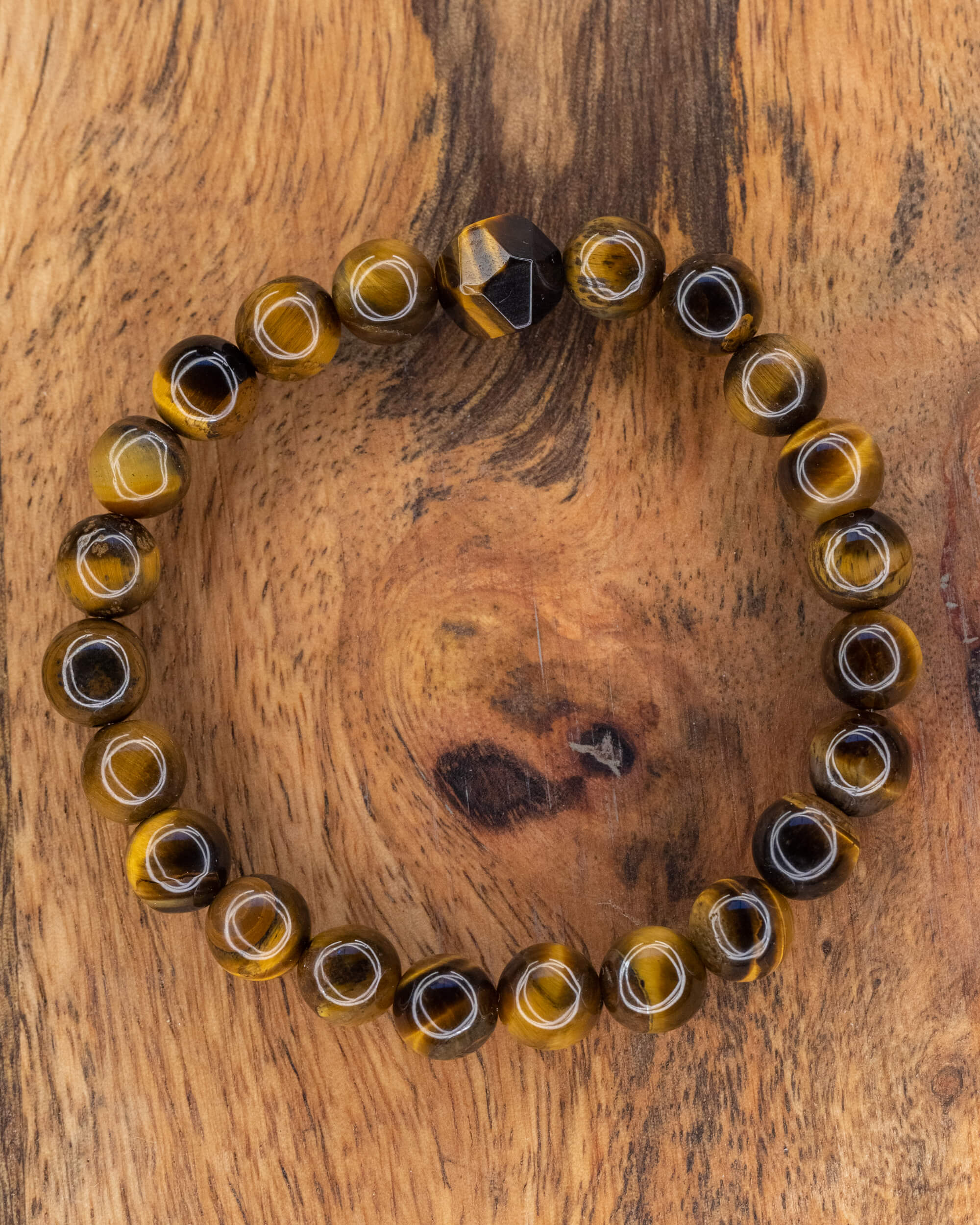 Pulsera de Ojo de Tigre 🐯👁️☯️ (8 mm) Claridad Mental y Equilibrio