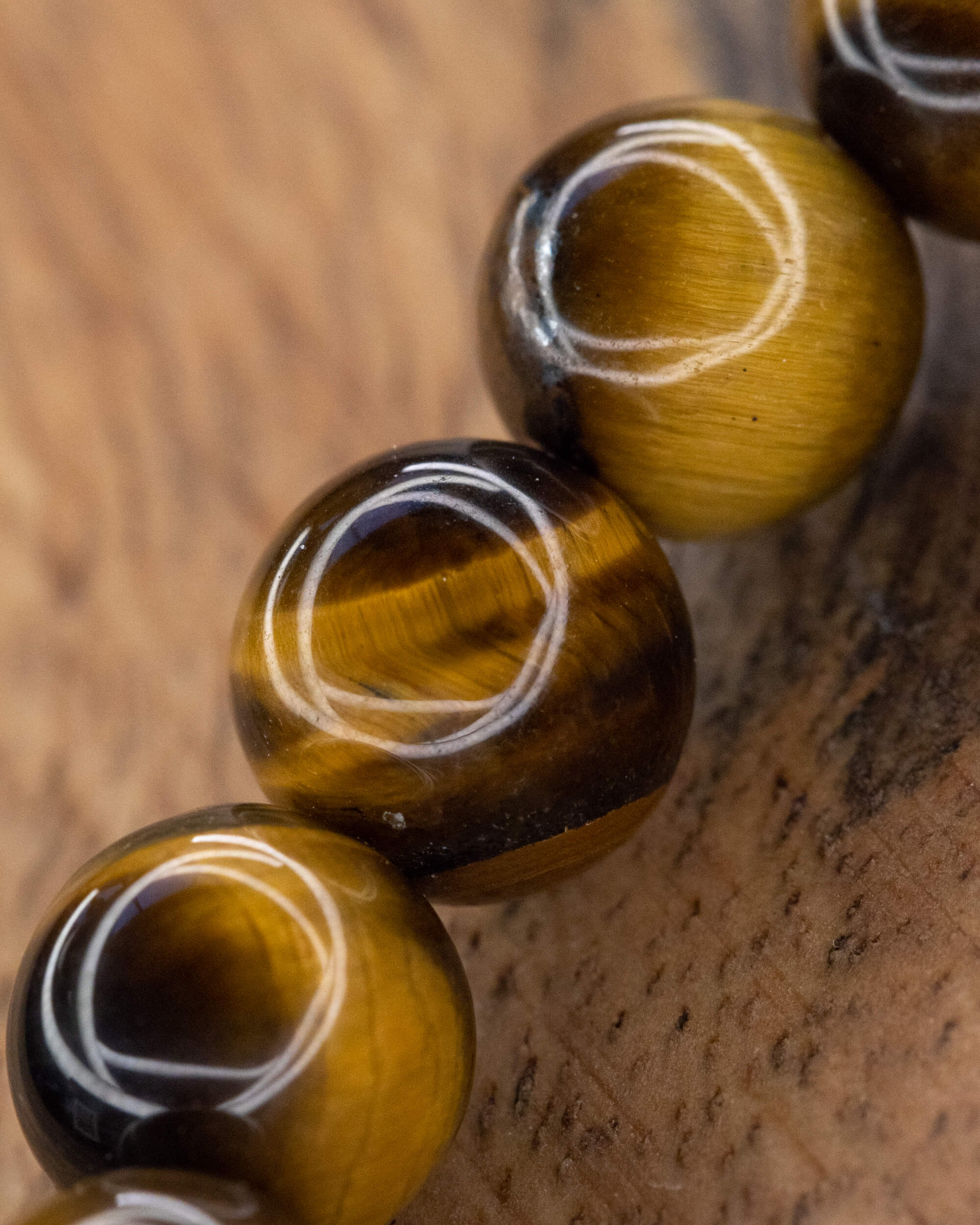 Pulsera de Ojo de Tigre 🐯👁️☯️ (8 mm) Claridad Mental y Equilibrio