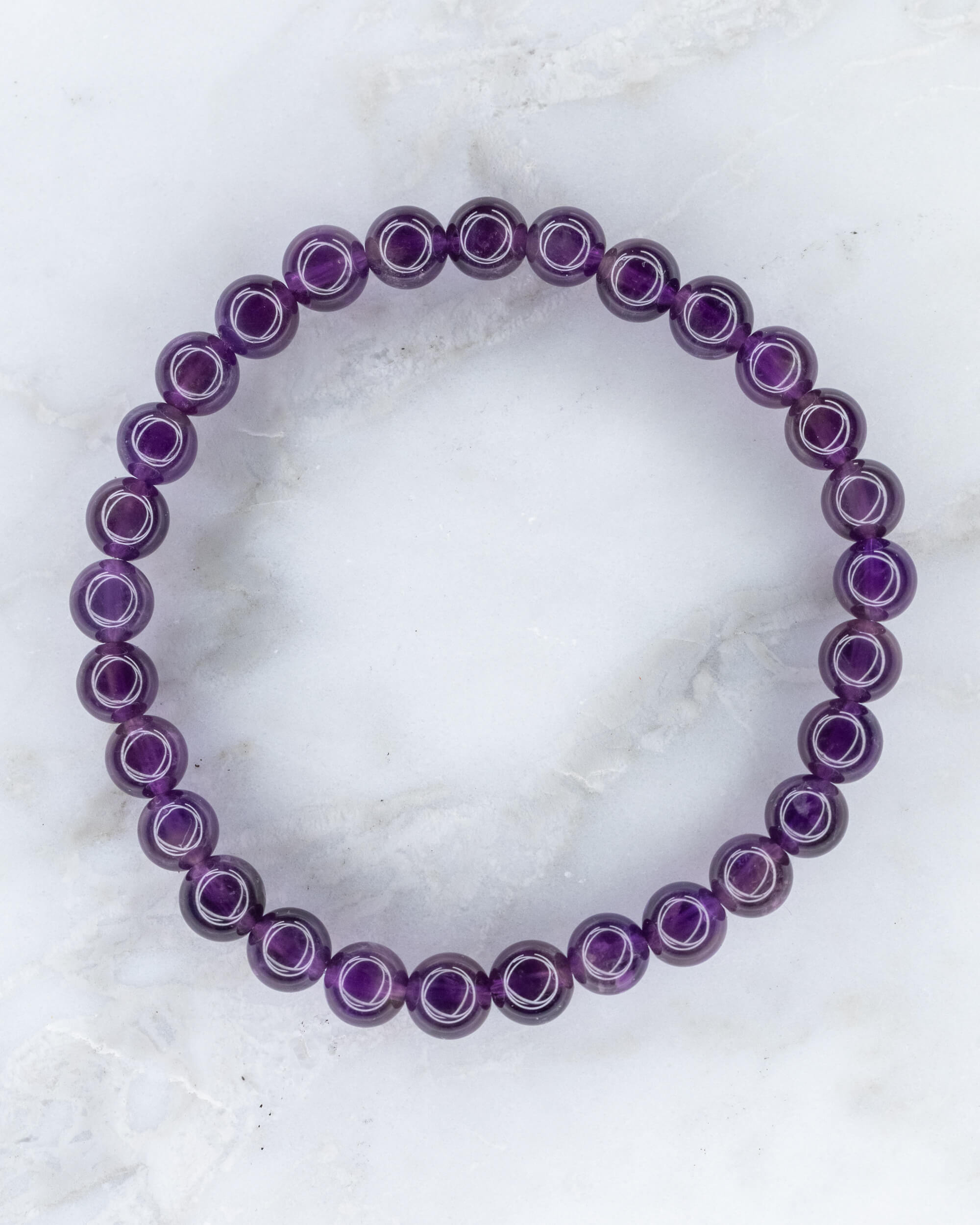 Pulsera de Amatista 💜🛡️🔄 (6 mm) Protección, Purificación y Transmutación