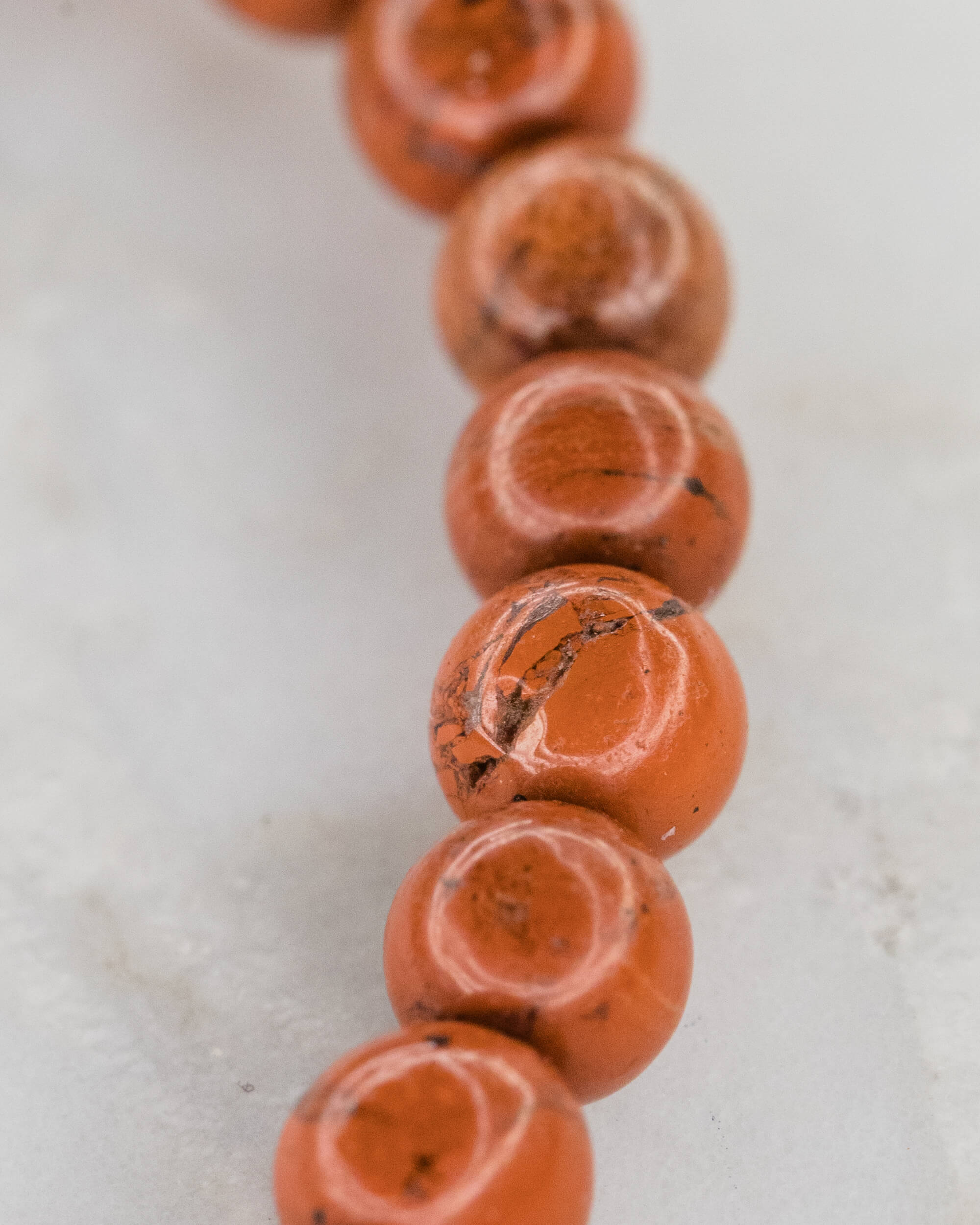 Pulsera de Jaspe Rojo 🏋️‍♂️⚖️🔥 (6 mm) Vitalidad y Estabilización