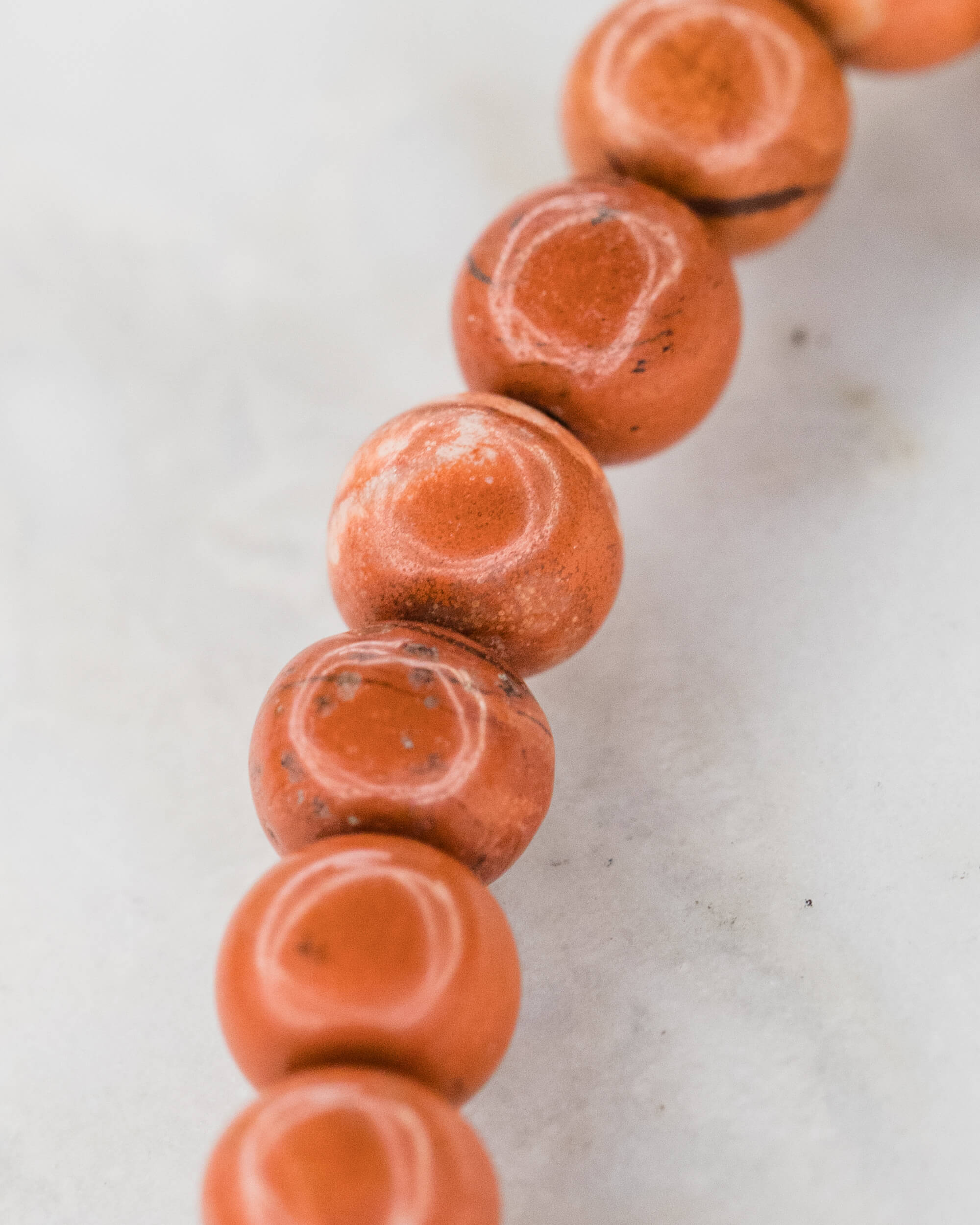 Pulsera de Jaspe Rojo 🏋️‍♂️⚖️🔥 (6 mm) Vitalidad y Estabilización