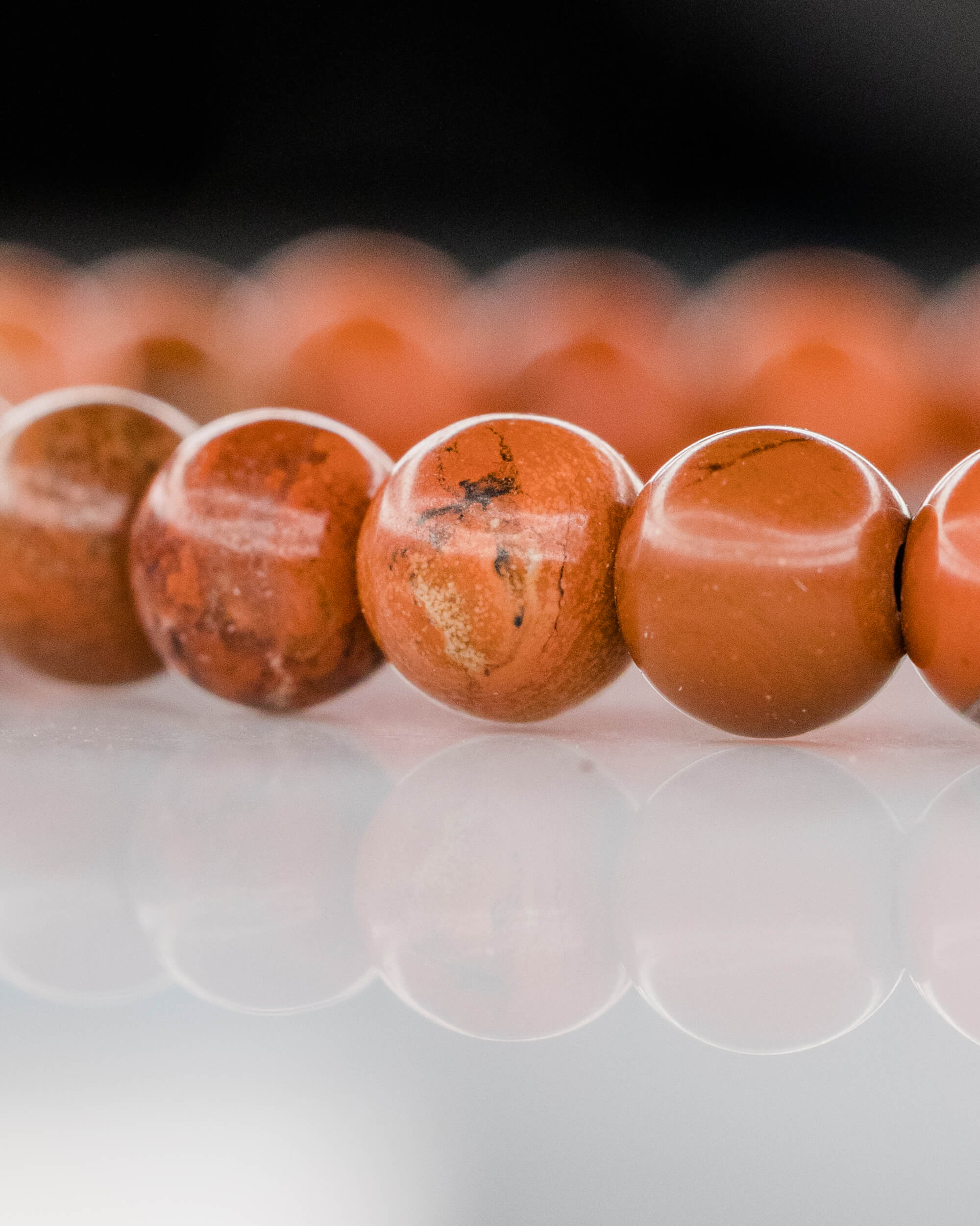 Pulsera de Jaspe Rojo 🏋️‍♂️⚖️🔥 (6 mm) Vitalidad y Estabilización