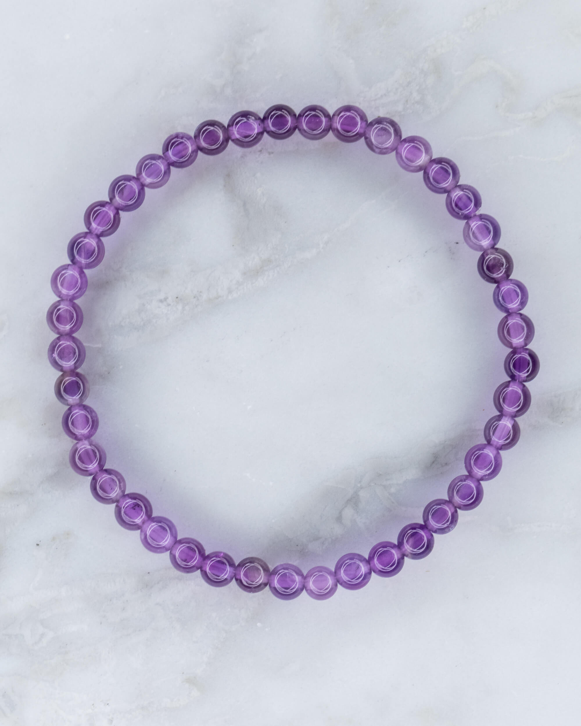 Pulsera de Amatista 💜🛡️🔄 (4 mm) Protección, Purificación y Transmutación