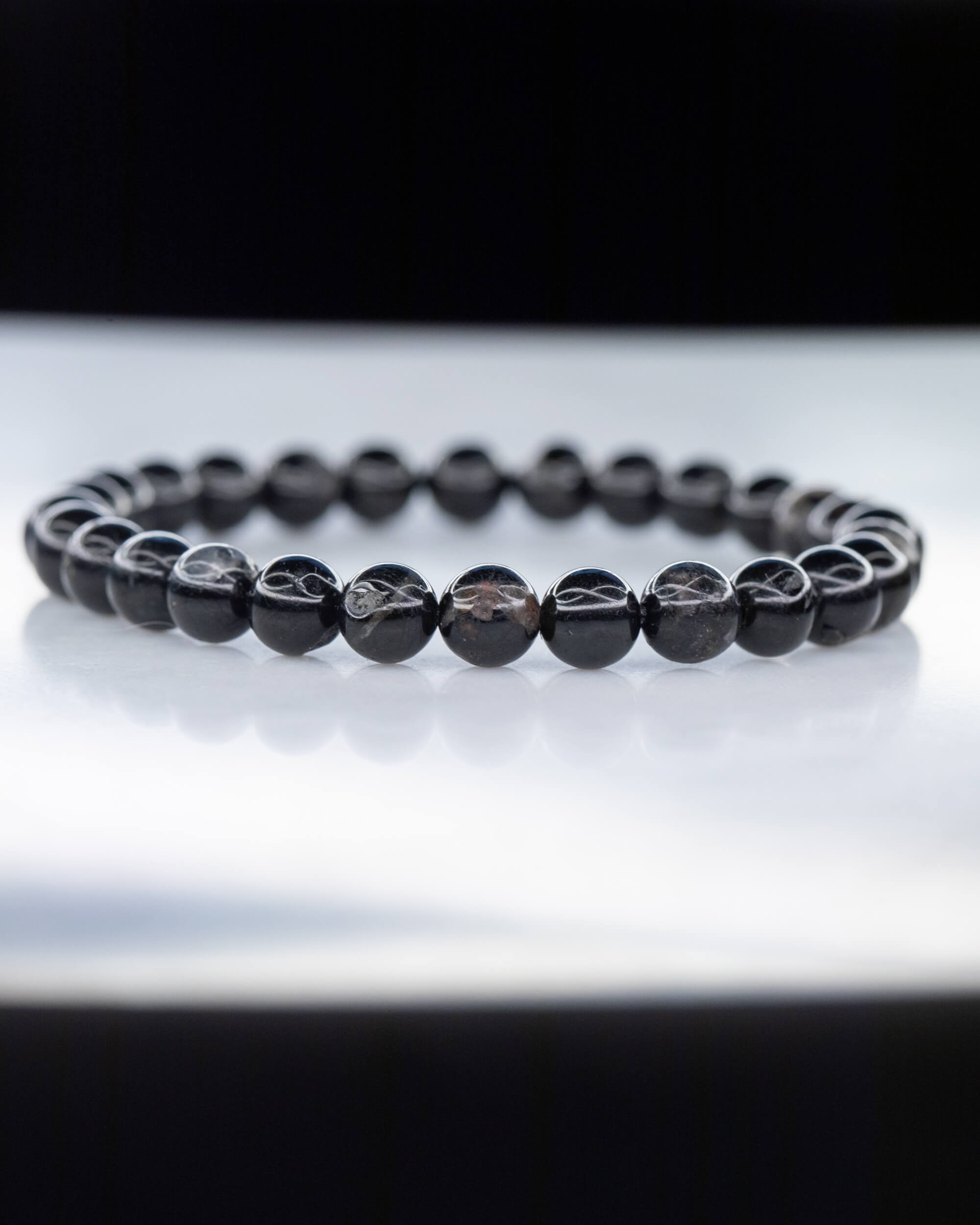 Pulsera de Turmalina Negra 🛡️🖤✨ (6 mm) Protección, Purificación y Conexión