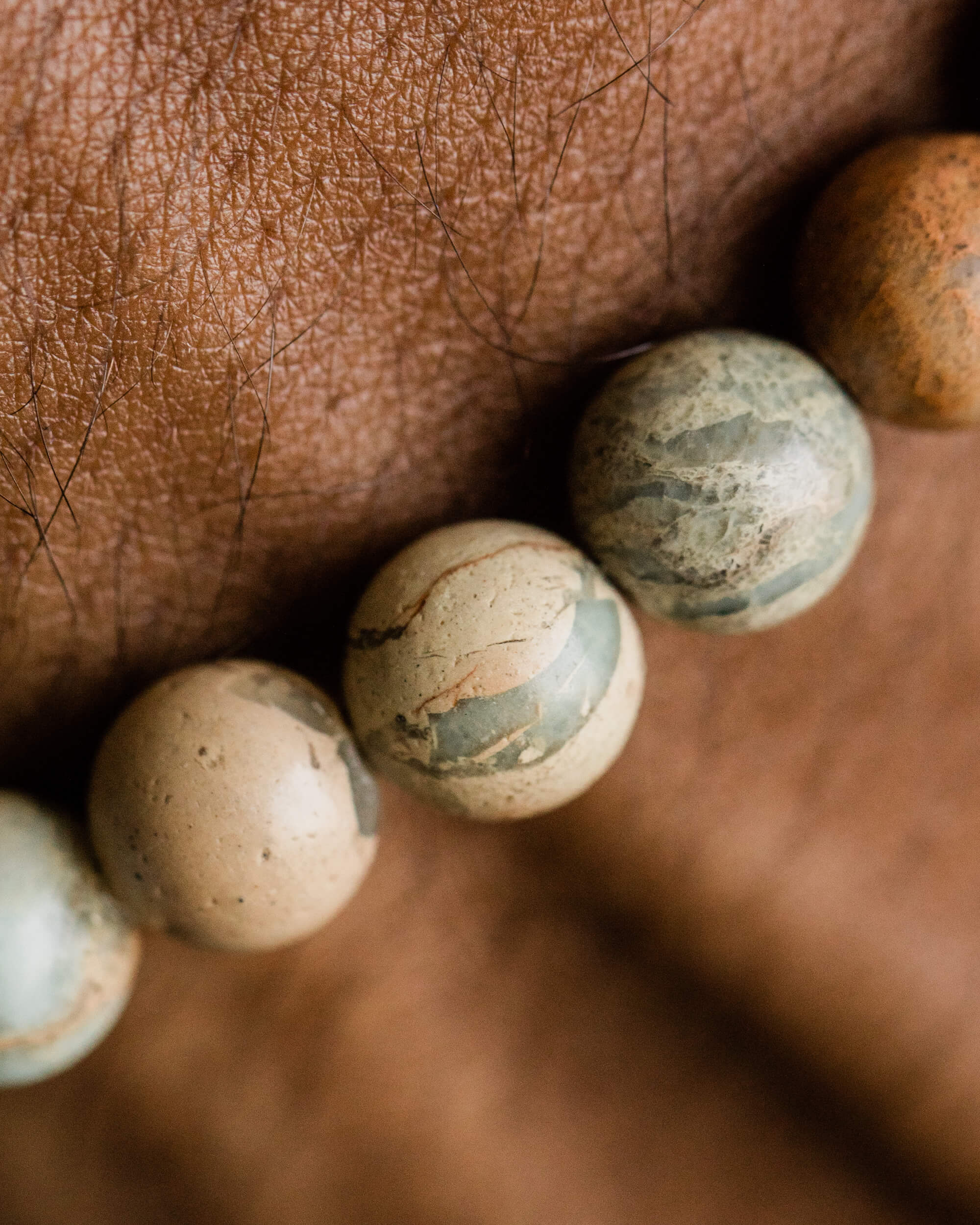 Pulsera de Shoushan 🌎🤝😌 (8 mm) Unidad y Aceptación