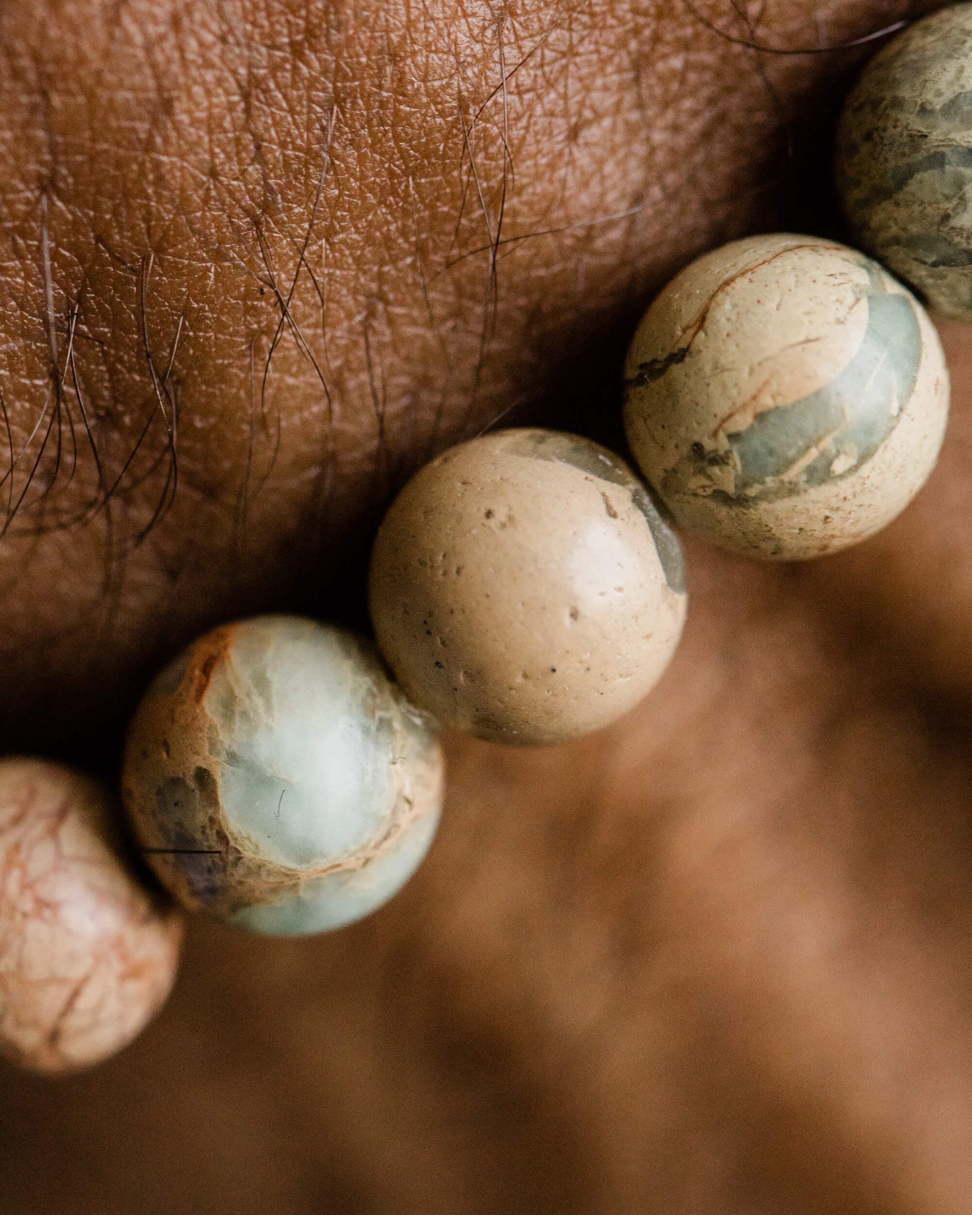 Pulsera de Shoushan 🌎🤝😌 (8 mm) Unidad y Aceptación