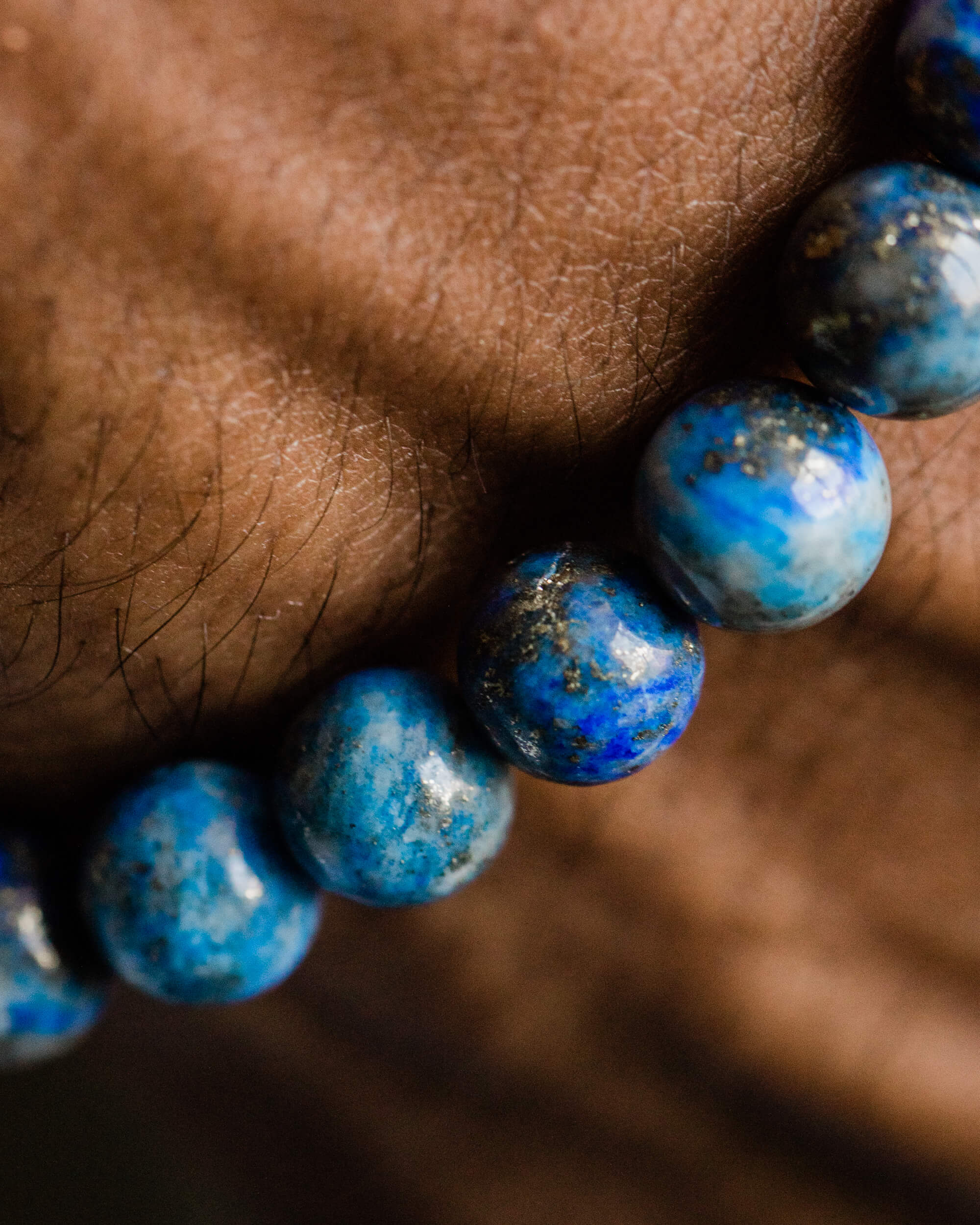 Pulsera de Lapislázuli 🔵🪞🌌 (8 mm) Intuición y Autoconocimiento