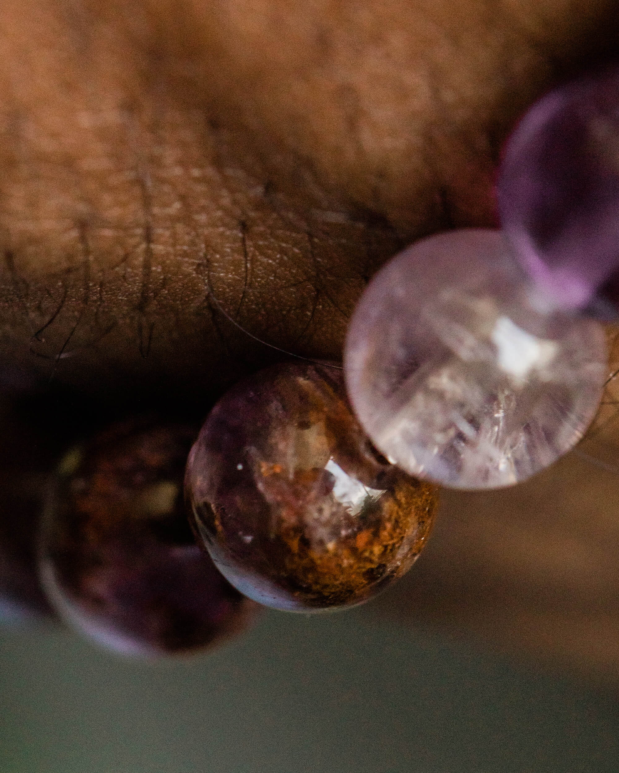 Pulsera de Amatista Fantasma 💜👻🌌 (8 mm) Expansión Espiritual y Comprensión