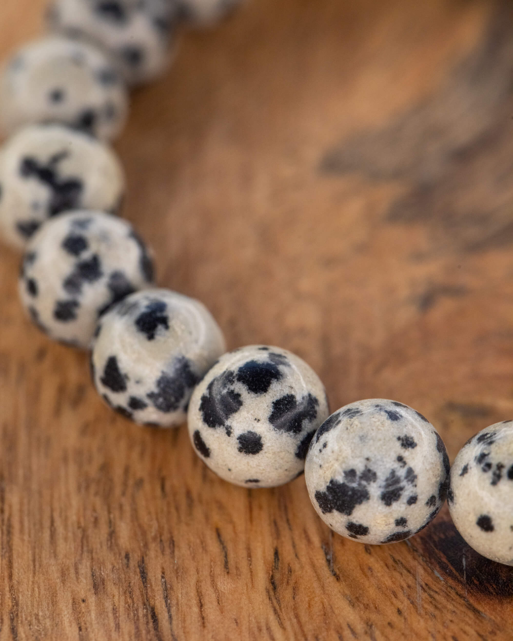 Pulsera de Jaspe Dálmata 🐾🎈😄 (8 mm) Alegría, Conexión Con El Niño Interior y Protección