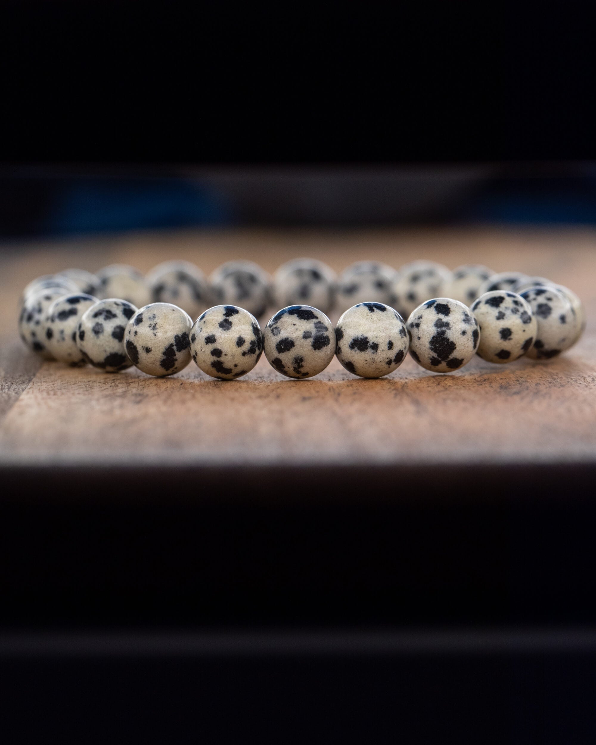 Pulsera de Jaspe Dálmata 🐾🎈😄 (8 mm) Alegría, Conexión Con El Niño Interior y Protección