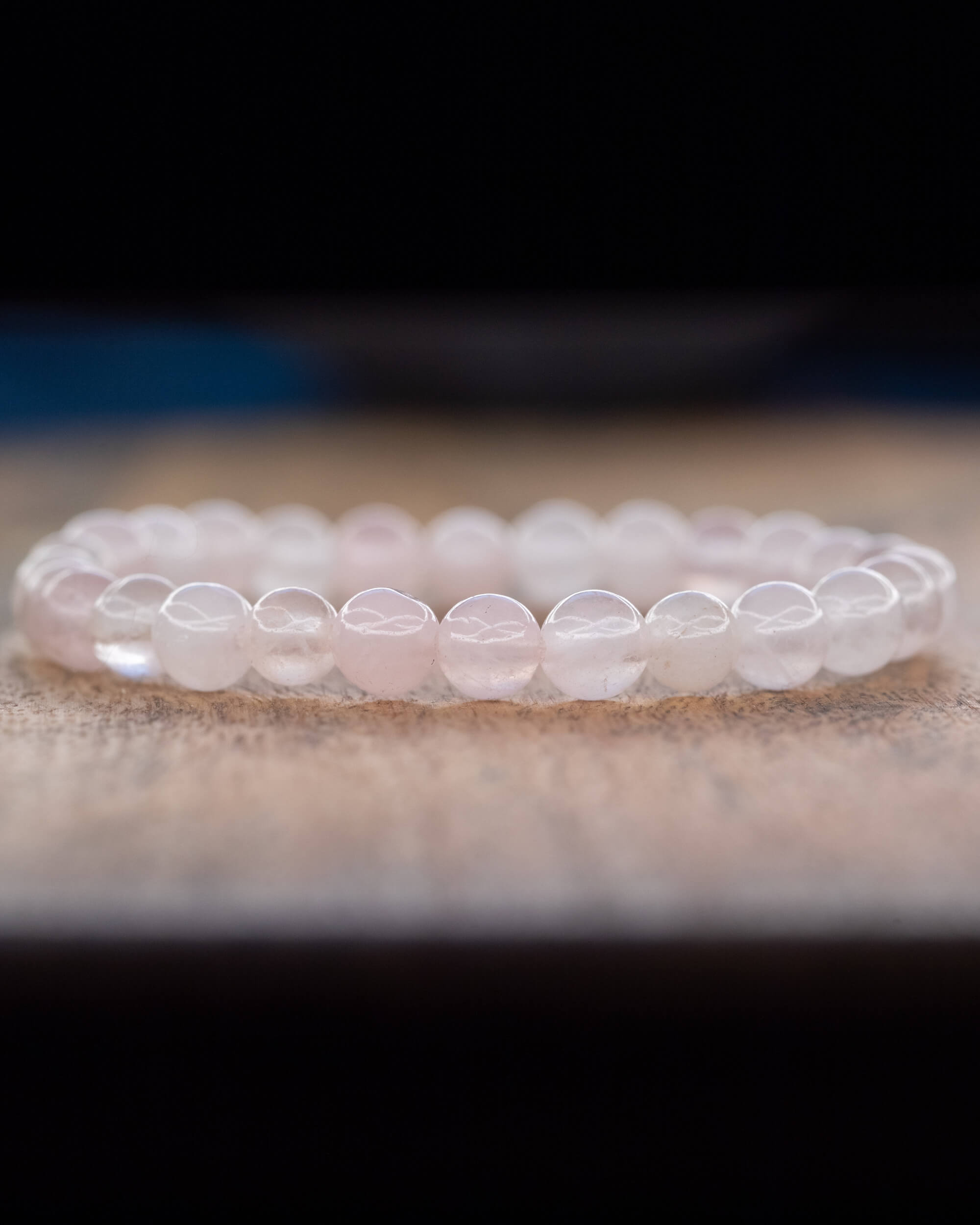 Pulsera de Cuarzo Rosa 🌸💕💫 (6 mm) Amor y Calma